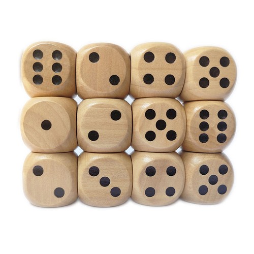 Dadi grandi legno - in,