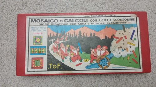Mosaico calcoli con listelli - calcoli,