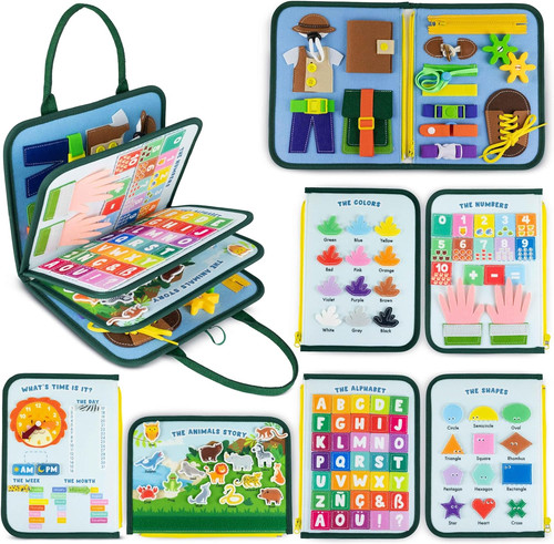 Montessori busy board feltro - busy,